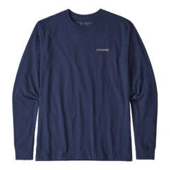 Patagonia Men's Line Logo Ridge Long-Sleeve Responsibili-Tee -Patagonia Shop patagonia mens long sleeve line logo ridge responsibili tee front