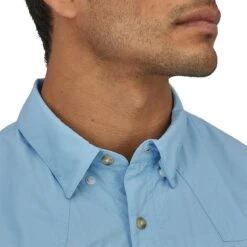 Patagonia Men's Long-Sleeve Sun Stretch Shirt -Patagonia Shop patagonia mens long sleeve sun stretch shirt lago blue 3