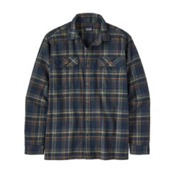 Patagonia Men's Long-Sleeve Organic Cotton Midweight Fjord Flannel Shirt -Patagonia Shop patagonia mens midweight fjord flannel long sleeve shirt blue grid