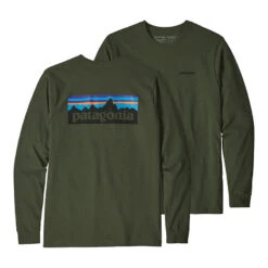 Patagonia Men's P-6 Logo Long-Sleeve Responsibili-Tee -Patagonia Shop patagonia mens p 6 logo long sleeve responsibili tee NOMG
