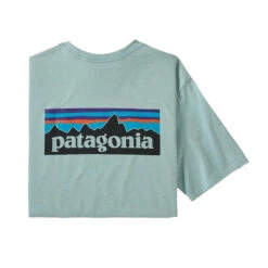 Patagonia Men's P-6 Logo Short-Sleeve Responsibili-Tee -Patagonia Shop patagonia mens p 6 logo responsibili tee sky blue