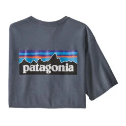 Patagonia Men's P-6 Logo Short-Sleeve Responsibili-Tee -Patagonia Shop patagonia mens p 6 logo short sleeve responsibili tee plume grey grid