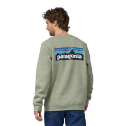 Patagonia Men's P-6 Logo Uprisal Crew Sweatshirt -Patagonia Shop patagonia mens p 6 logo uprisal crew sweatshirt 2023 bf back