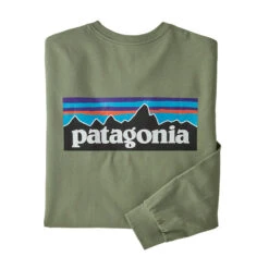 Patagonia Men's P-6 Logo Long-Sleeve Responsibili-Tee -Patagonia Shop patagonia mens p6 logo long sleeve responsibili tee segn
