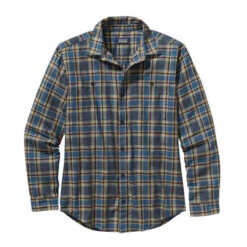 Patagonia Men's Pima Cotton Long-Sleeve Shirt -Patagonia Shop patagonia mens pima cotton long sleeve shirt CRTS SMLDR BLUE