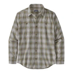 Patagonia Men's Pima Cotton Long-Sleeve Shirt -Patagonia Shop patagonia mens pima cotton long sleeve shirt brew tuber tan