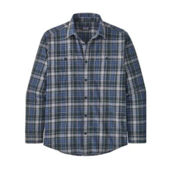 Patagonia Men's Pima Cotton Long-Sleeve Shirt -Patagonia Shop patagonia mens pima cotton long sleeve shirt cagn blue grid