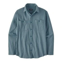 Patagonia Men's Pima Cotton Long-Sleeve Shirt -Patagonia Shop patagonia mens pima cotton long sleeve shirt wavy blue