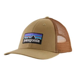 Patagonia P-6 Logo LoPro Trucker Hat 24 Patagonia P-6 Logo LoPro Trucker Hat -Patagonia Shop patagonia p6 logo lopro trucker hat classic tan