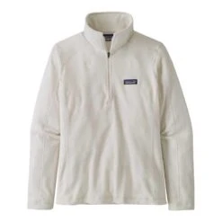 Patagonia Women's Micro D 1/4 Zip Pullover -Patagonia Shop patagonia womens micro d 14 zip birch white