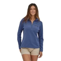 Patagonia Women's Micro D 1/4 Zip Pullover -Patagonia Shop patagonia womens micro d 14 zip current blue add