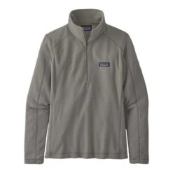 Patagonia Women's Micro D 1/4 Zip Pullover -Patagonia Shop patagonia womens micro d 14 zip feather grey