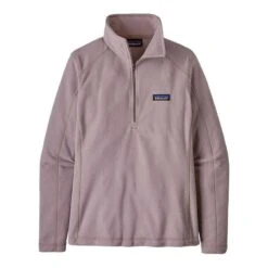 Patagonia Women's Micro D 1/4 Zip Pullover -Patagonia Shop patagonia womens micro d 14 zip stng mauve