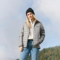 Patagonia Women's Nano Puff Insulated Jacket -Patagonia Shop patagonia womens nano puff jacket lifestyle 6