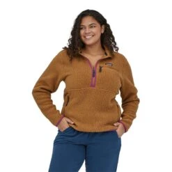Patagonia Women's Retro Pile Marsupial Pullover -Patagonia Shop patagonia womens retro marsupial pullover front