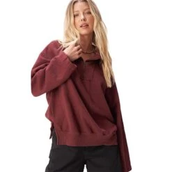 Project Social T Women's Better Late Half Zip Sweatshirt