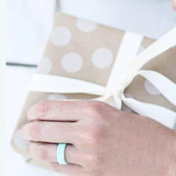 QALO Women's Modern Q2X Silicone Ring -Patagonia Shop qalo women modern q2x silicone ring aqua model