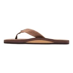 Rainbow Single Layer Luxury Leather Strap Men's Sandals -Patagonia Shop rainbow mens single layer luxury leather side