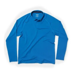 Rhone Men's Delta Pique Long-Sleeve Polo -Patagonia Shop rhone mens delta pique long sleeve tee imperial blue grid