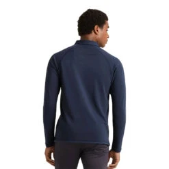 Rhone Men's Delta Pique Long-Sleeve Polo -Patagonia Shop rhone mens delta pique polo navy 3
