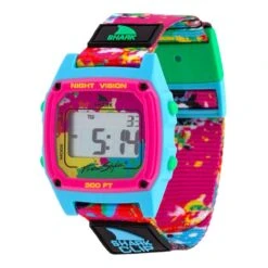 Freestyle Shark Classic Clip Watch -Patagonia Shop shark classic clip watch neon splatter grid