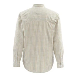 Simms Men's Transit Long-Sleeve Shirt -Patagonia Shop simms mens transit long sleeve shirt forest plaid back