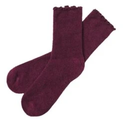 Southern Shirt Company Women's Dreamluxe Intarsia Printed Socks -Patagonia Shop southern shirt co w dreamluxe intarsia printed sock bordeaux