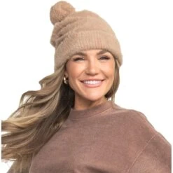 Southern Shirt Company Women's Feather Knit Beanie -Patagonia Shop southern shirt co womens feather knit beanie mocha tan