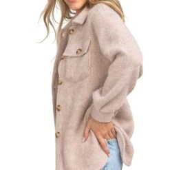 Southern Shirt Women's Sweater Knit Shacket -Patagonia Shop southern shirt womens sweater knit shacket side