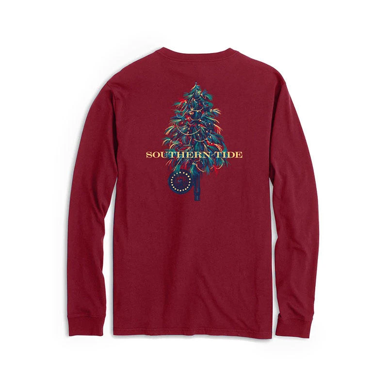 Southern Tide Men's Fishing Fly Tree Long-Sleeve T-Shirt 1 Southern Tide Men's Fishing Fly Tree Long-Sleeve T-Shirt