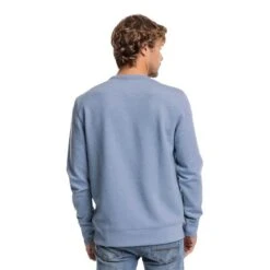 Southern Tide Men's Long-Sleeve Lockley Interlock Heather Crew -Patagonia Shop southern tide ls mens lockley interlock heather crew back
