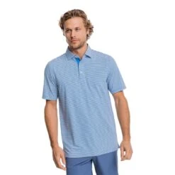 Southern Tide Men's Brrreeze Shores Striped Performance Polo -Patagonia Shop southern tide mens brrreeze shores striped performance polo cloud white
