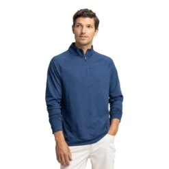 Southern Tide Men's Cruiser Heather Quarter Zip