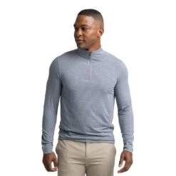 Southern Tide Men's Cruser Micro Stripe Heather Quarter Zip -Patagonia Shop southern tide mens cruser micro stripe heather quarter zip htr shadow grey