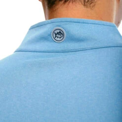 Southern Tide Men's Back Barrier Heather Performance 1/4 Zip Pullover -Patagonia Shop southern tide mens heather performance pullover whale blue 2