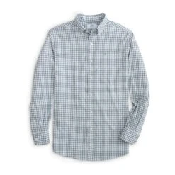 Southern Tide Men's Long-Sleeve Intercoastal Bellevue Plaid Sportshirt