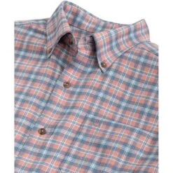 Southern Tide Men's Long-Sleeve Flannel Intercoastal Lakewood Plaid Heather Sportshirt -Patagonia Shop southern tide mens ls flannel ic lakewood plaid heather shirt close