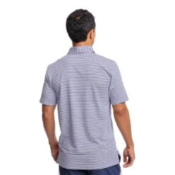 Southern Tide Men's Short Sleeve Ryder Marin Striped Heather Performance Polo -Patagonia Shop southern tide mens short sleeve ryder marin striped heather performance polo back