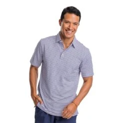 Southern Tide Men's Short Sleeve Ryder Marin Striped Heather Performance Polo -Patagonia Shop southern tide mens short sleeve ryder marin striped heather performance polo orchid petal