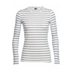 Icebreaker Women's 200 Oasis Long-Sleeve Crew Base Layer -Patagonia Shop strpe