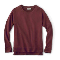 Tasc Performance Women's Riverwalk Sweatshirt -Patagonia Shop tasc performace womens riverwalk long sleeve top garnet grid
