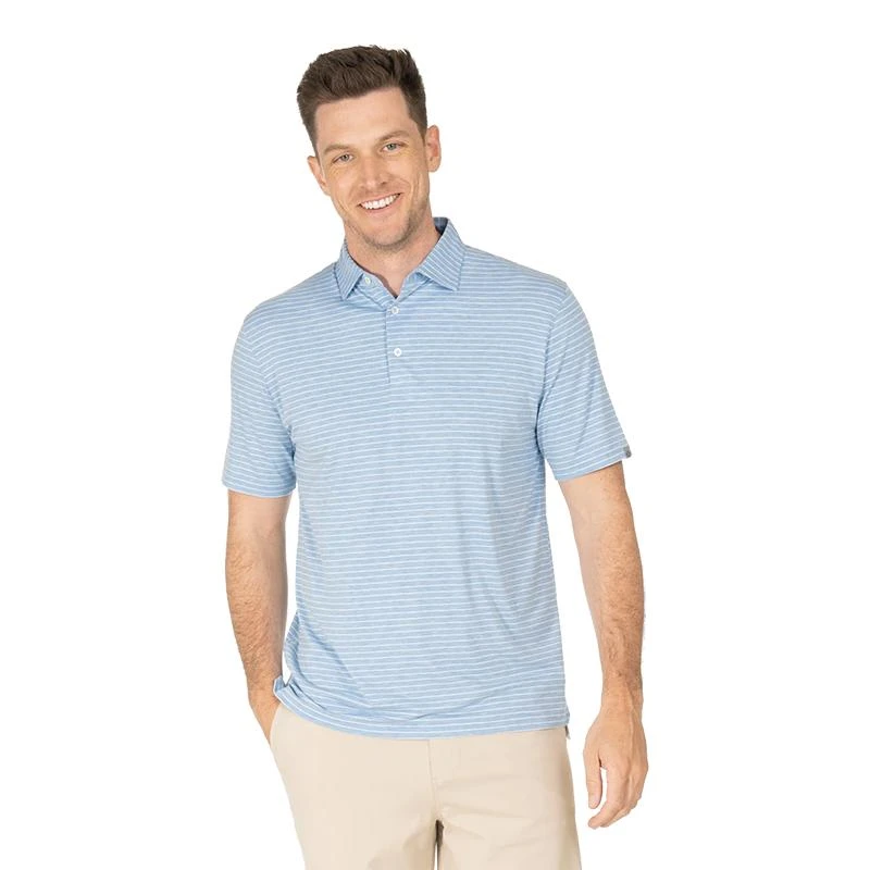 Tasc Performance Men's Cloud Brookline Stripe Short-Sleeve Polo 10 Tasc Performance Men's Cloud Brookline Stripe Short-Sleeve Polo - Image 10