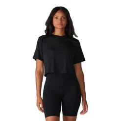 Tavi Women's Crop Tee -Patagonia Shop tavi womens crop tee ebony