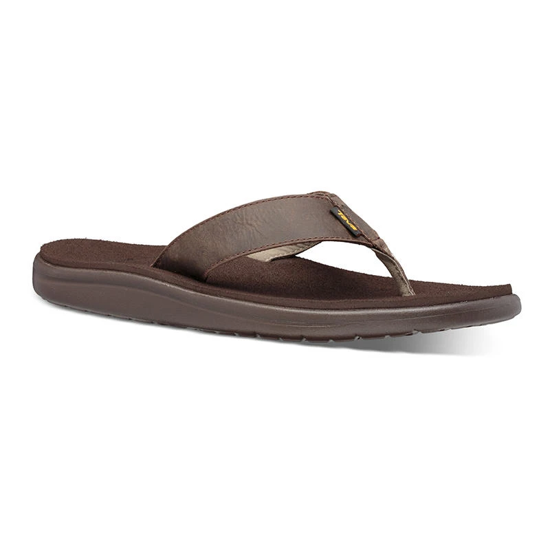 Teva Voya Leather Flip Flop Men's Sandals 6 Teva Voya Leather Flip Flop Men's Sandals - Image 6
