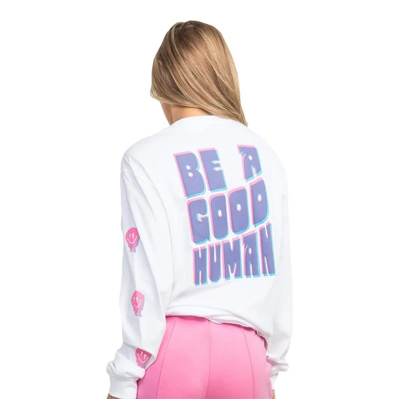 The Southern Shirt Company Women's Positive Thoughts Puff Print Tee Long-Sleeve 2 The Southern Shirt Company Women's Positive Thoughts Puff Print Tee Long-Sleeve - Image 2