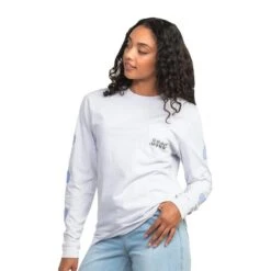 The Southern Shirt Company Women's Positive Thoughts Puff Print Tee Long-Sleeve 7 The Southern Shirt Company Women's Positive Thoughts Puff Print Tee Long-Sleeve -Patagonia Shop the southern shirt co w positive thoughts puff print tee ls front