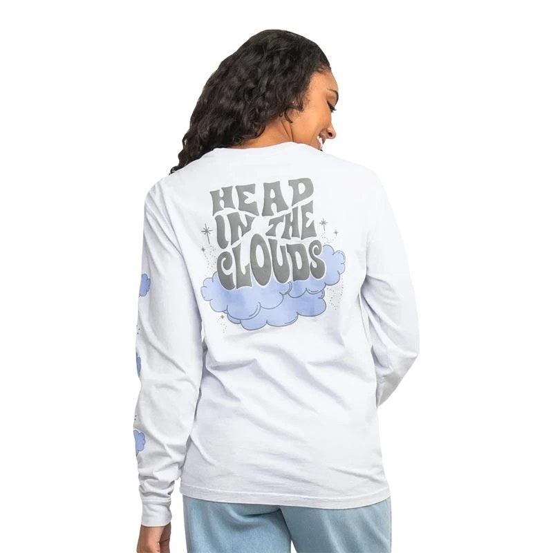 The Southern Shirt Company Women's Positive Thoughts Puff Print Tee Long-Sleeve 3 The Southern Shirt Company Women's Positive Thoughts Puff Print Tee Long-Sleeve - Image 3