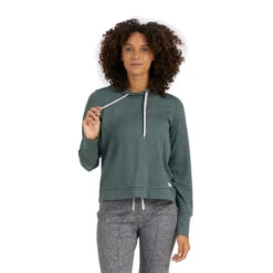 Vuori Women's Halo Essential Hoodie -Patagonia Shop vuori halo essential hoodie kelp heather grid