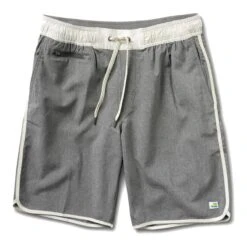 Vuori Men's The Banks Shorts -Patagonia Shop vuori mens banks grey linen texture