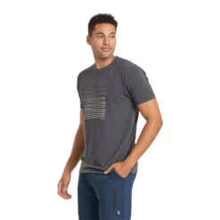 Vuori Men's Driftwood T-Shirt -Patagonia Shop vuori mens driftwood t shirt charcoal add